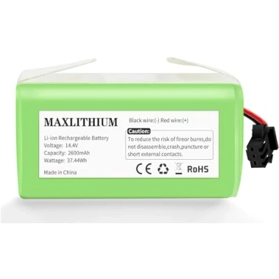 Imagen de 14.4V 2600mAh Batería Repuesto Compatible con Conga Excellence 1090 990 999 950 1790 1990, de Reemplazo para Ikohs Netbot S14 S15, Eufy RoboVac 11 11S 30 35C, Ecovacs Deebot N79 N79S DN622