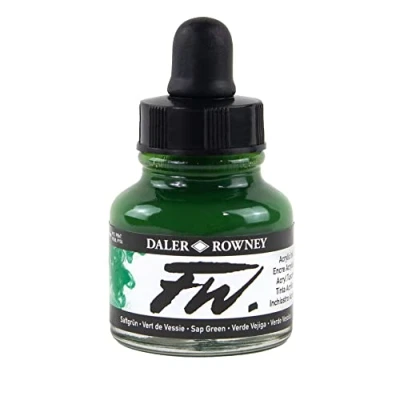 Imagen de Fw Artists Tinta Acríl. Líquida Sap Green Fr.29,5Ml