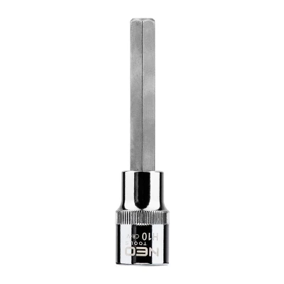 Imagen de NEO TOOLS 08 784 Piezas insertables de llave cubo 1/2 7422 H10 Acero cromo vanadio, para herramientas Hexágono interior