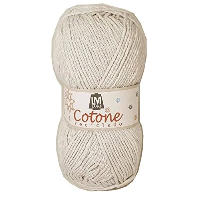 Imagen de Cotone de LM en ovillos 100 gramos y 155 metros, para tejer con agujas del 4 5 o ganchillo 3½ 4½. Color Marfil 303
