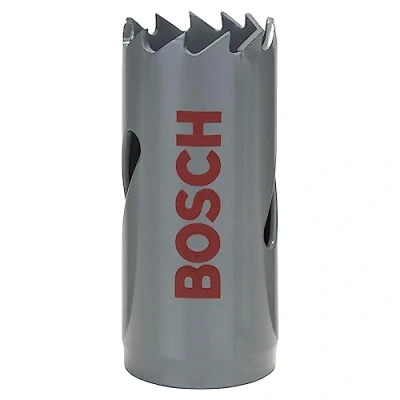 Imagen de Bosch Professional 1x Sierra de corona HSS bimetálica para corte suave (en distintos materiales, Ø 24 mm, accesorios taladro)