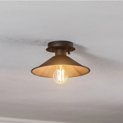 Imagen de Lámpara de techo Hatilde D24cm Metal Negro Menzzo