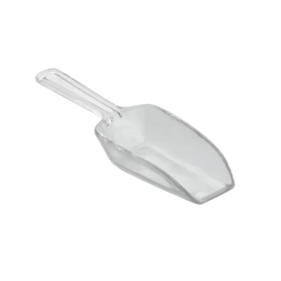 Imagen de iDesign Cucharas medidoras de varios tamaños, medidor cocina plástico, juego 4 palas para harina, especias y otros alimentos, transparente