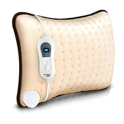 Imagen de Cojín Térmico Eléctrico ThermoComfort Suave Microfibra 30x40 cm Calentamiento Rápido Alivio del Dolor 3 Niveles de Temperatura Display Iluminado Cobertor Removible + Lavable a Máquina