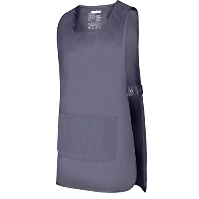 Imagen de MISEMIYA Delantal Limpieza Uniforme Laboral CLINICA MÉDICOS Veterinaria Sanitarios HOSTELERÍA Ref.868 XL, Gris