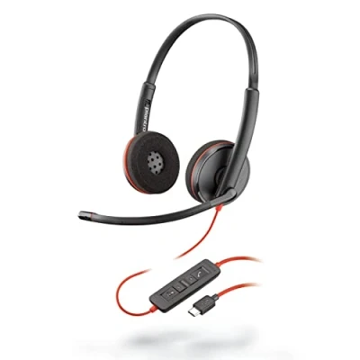 Imagen de Auriculares Con Micrófono Plantronics Blackwire 3220 Usb c Negro