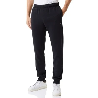 Imagen de Champion Legacy Basics Powerblend Fleece Rib Cuff Pantalones Deportivos, Negro, XXL para Hombre