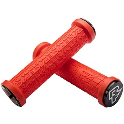 Imagen de Race Face Puños de Agarre Lock on 33 Mm, Color Rojo AC990092, Unisex Adulto