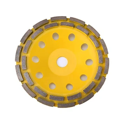 Imagen de Disco Abrasivo de Diamante 180 mm Muela Abrasiva Doble Hilera Discos Corte Hormigón Ladrillo con Diseño sin Vibraciones para Amoladora Angular(180mm)