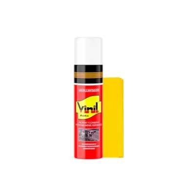 Imagen de SANMARINO ABRILLANTADOR VINIL SALPICADEROS EFECTO RENOVADOR SPRAY 520 CC. + BAYETA