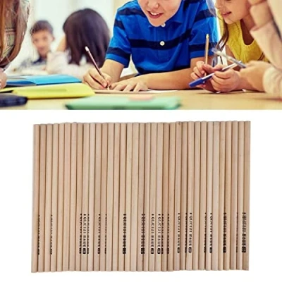 Imagen de MOUMOUTEN 50 lápices de Madera, Grafito Madera con HB 2B para exámenes, Material Escolar, Oficina en casa(2B)