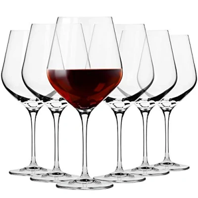 Imagen de Krosno Grande Copas de Vino Tinto Conjunto 6 Piezas 860 ML Colección Splendour Perfectos para Uso en Casa, Restaurante y Fiestas Apto Lavavajillas