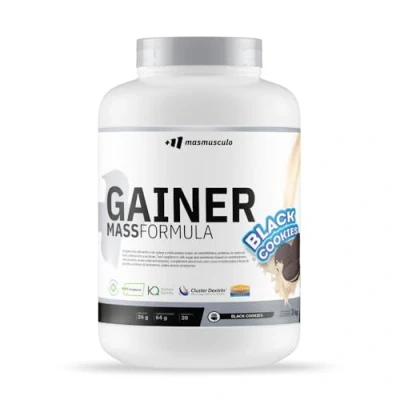 Imagen de MM SUPPLEMENTS Gainer Mass Formula 3 Kg Black Cookies Aumenta Masa Muscular Proteína Suero de Leche y Caseína Micelar L Glutamina Kyowa Creatina Creapure Mezcla Carbohidratos
