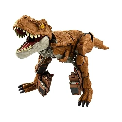 Imagen de Mattel Jurassic World Fierce Changers Atrapa y ruge T Rex Dinosaurio de juguete se transforma en todoterreno, +4 años (HPD38)