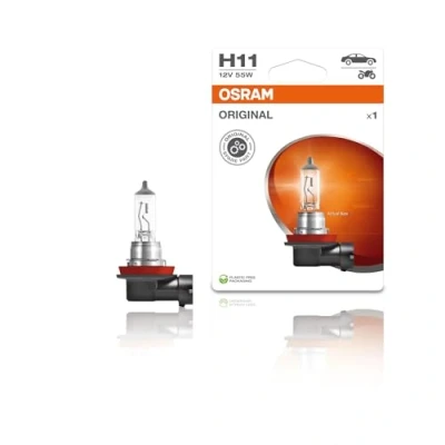 Imagen de OSRAM 64211 01B Lámpara, faro de carretera H11 12V 55W 3200K Halógena BMW: 3 Coupé, Berlina, 1 Hatchback, AUDI: A3 Sportback, A4 B8 Avant