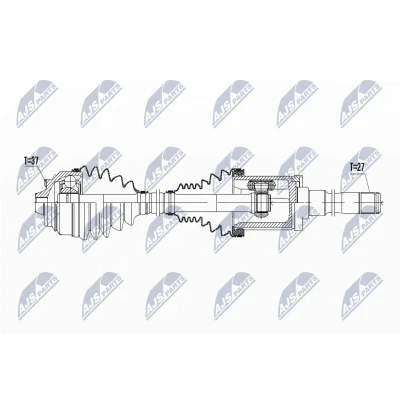 Imagen de NTY NPW BM 056 Árbol de transmisión