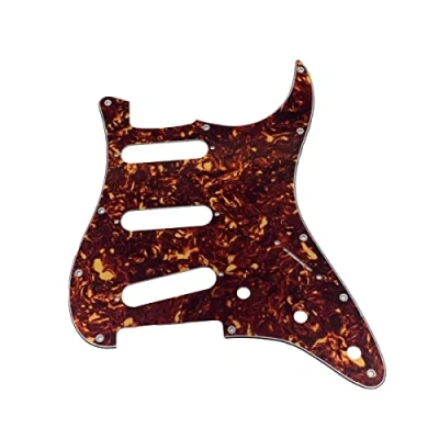 Imagen de KAISH Golpeador de guitarra estilo Strat 11 agujeros invertido para Fender Jimi Hendrix Stratocaster Vintage Tortoise