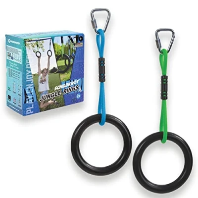 Imagen de Schildkröt Ring Set, Accesorios Jungle Line, 2 Gimnasia para Niños y Adultos, Anillos Ninja