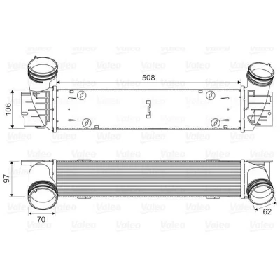 Imagen de VALEO 818594 Intercooler sin válvula EGR BMW: 3 Touring, Berlina, Coupé