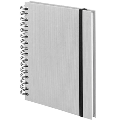Imagen de Rössler Papier 1875452171 S.O.H.O. Cuaderno Wire O con cierre elástico, DIN A5, 21,8 x 15,5 2 cm, 80 hojas, Piedra, 1 unidad