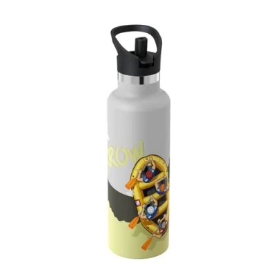 Imagen de Super Sparrow Botella Agua Acero Inoxidable 18/10 Termica Ultraligera con Tapa de Paja 750ml Termo Sin BPA, Niños, para Deporte, Viaje, Escuela, Exterior, Oficina, Hogar