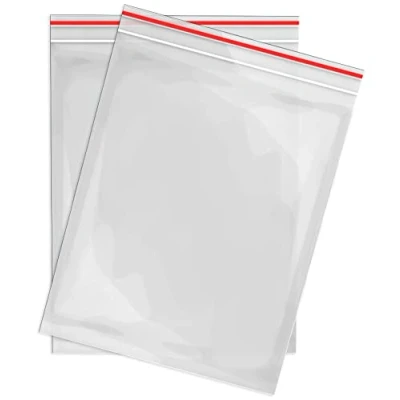Imagen de RAGO® bolsa con cremallera I Ziplock cremallera, 200 x 250 mm, resistente (pieza, bolsas de plástico, reutilizables cierre polietileno para organización