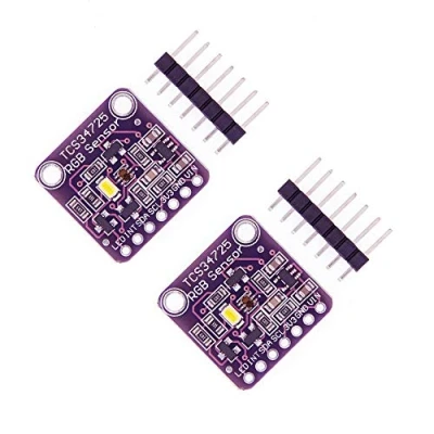 Imagen de ZkeeShop 2Pcs TCS34725 RGB Light Color Sensor Recognition Module Compatible for Arduino