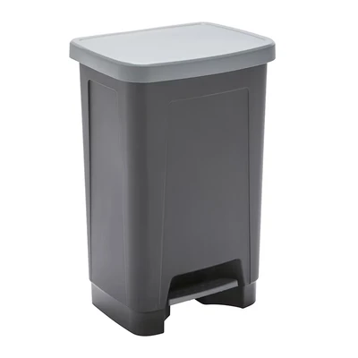 Imagen de Cubo De Basura Plástico Negro 50l Con Pedal