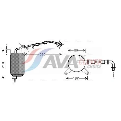 Imagen de PRASCO FDD111 Filtro Deshidratante Aluminio FORD: MONDEO 3, 3 Kombi