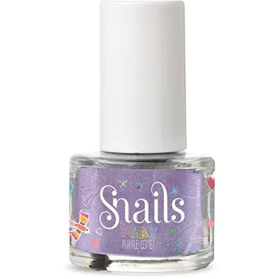 Imagen de Snails 517308 Mini Play Purple Comet Esmalte de uñas para niños, a base agua, lavable, inofensivo, vegano
