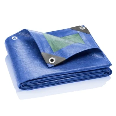 Imagen de GardenMate 2 x m 90 g/m2 Lona de protección Universal Azul/Verde Funda Protectora Impermeable