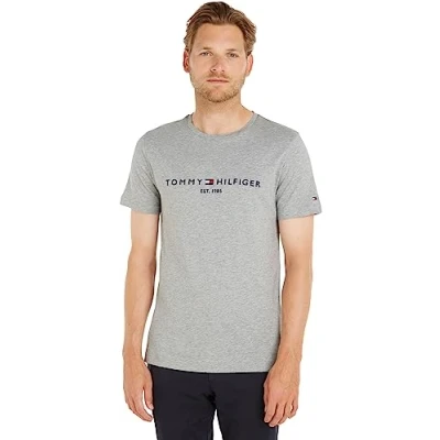 Imagen de Tommy Hilfiger LOGO TEE Camiseta estampada, Hombre, Talla: XXL, Grey
