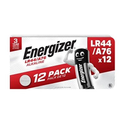 Imagen de Energizer Pack de 12 Pilas Especiales LR44/A76, alcalinas, sin Mercurio añadido y Potencia para Dispositivos pequeños