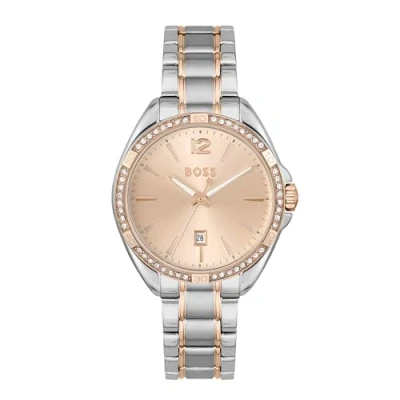 Imagen de BOSS Reloj Analógico de Cuarzo para Mujer con Correa en Acero Inoxidable Dos Tonos 1502622