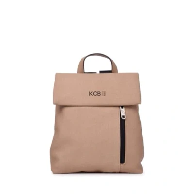 Imagen de Mochila Antirrobo Pequeña KCB Strong Diseño Compacto y Seguro Gran Durabilidad Estilo Moderno Ideal para Uso Diario Asas Ajustables 100% Vegano Color Taupe Claro