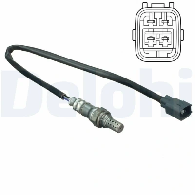 Imagen de DELPHI ES20157 12B1 Sonda lambda plana, térmico TOYOTA: Avensis II Station Wagon, Berlina, Hatchback, LEXUS: IS I Berlina