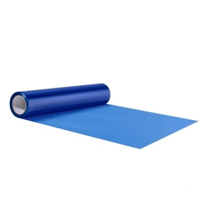 Imagen de VEVOR Película Protector de Alfombra 6,1x61 m Piso y Superficie con Respaldo Adhesivo Rollo Tapete Coche Polietileno Autoadhesivo para Construcción Renovación, Azul