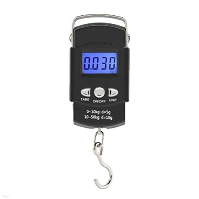 Imagen de Báscula de Maletas 50kg / 10g LCD Portátil Mano Escala Electrónica Digital con Gancho para Pesaje Paquetes Verduras