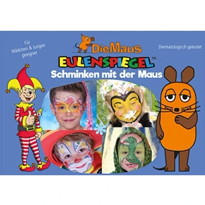 Imagen de Eulenspiegel 206324 Maquillaje con el ratón, para aprox. 60 máscaras, colores de maquillaje, carnaval, fiesta temática
