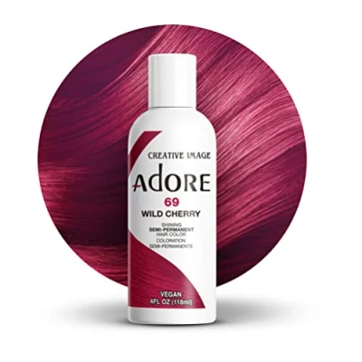 Imagen de Tinte semipermanente brillante para el cabello, cereza salvaje, 118 ml
