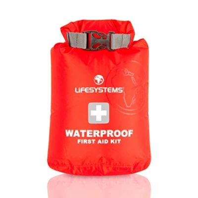 Imagen de Lifesystems Bolsa seca impermeable de primeros auxilios, protege tu botiquín diseñada para aventura, viajes, deportes acuáticos, color rojo