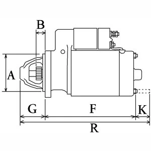 Imagen de HC Cargo F032116875 Motor de arranque 12V 1,0kW 10 70,0mm