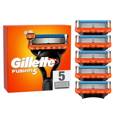 Imagen de Gillette Fusion 5 Cuchillas de Afeitar Hombre, Paquete Recambio (el embalaje puede variar)