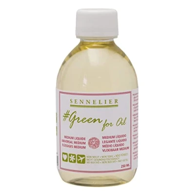 Imagen de Sennelier Green for Oil Solvent Free Universal Medium, 250ml (10 135205 250)