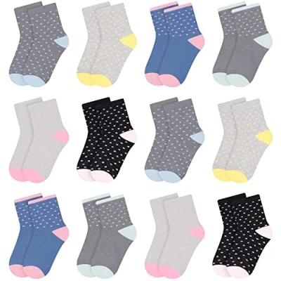 Imagen de L&amp;K II 12 pares de calcetines deportivos para niños y niñas invierno algodón largo 2841 39 42