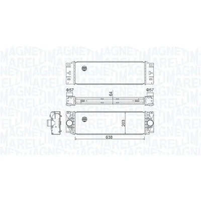 Imagen de MAGNETI MARELLI 351319204760 Intercooler VOLKSWAGEN: Crafter 30 50 Furgón