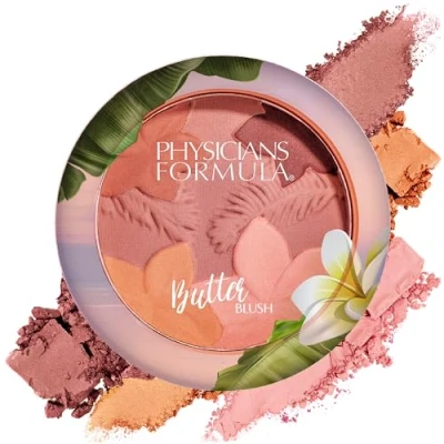 Imagen de Physicians Formula, Colorete Mate de Manteca Monoï, Crema para Look Natural, Rosa con Murumuru, Cupuacu, Tucuma y Monoï Tahití, Mauvy Mattes