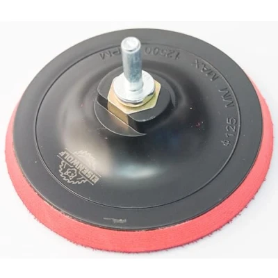 Imagen de HMH® Plato de lijado con gancho y bucle (125 mm, M14, incluye mandril para taladro amoladora angular)