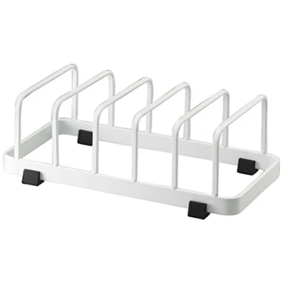 Imagen de YAMAZAKI 7137 Tower Soporte para Platos, Blanco, Acero, Minimalista, 22 x 11 7 cm