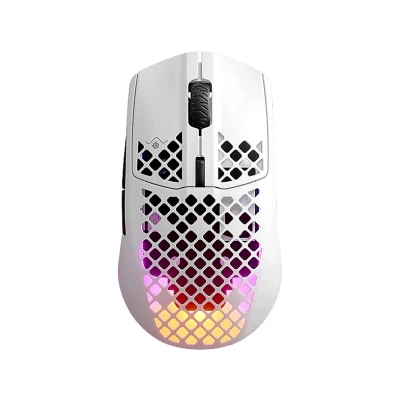 Imagen de Ratón gaming SteelSeries Aerox 3 Wireless 2022 Edition, Inalámbrico, Bluetooth, 18000 CPI, RGB, IP54, Blanco